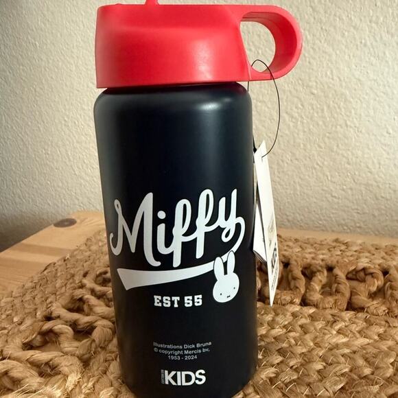 miffy Other - Miffy water bottle Cotton On collab - red navy blue NWT